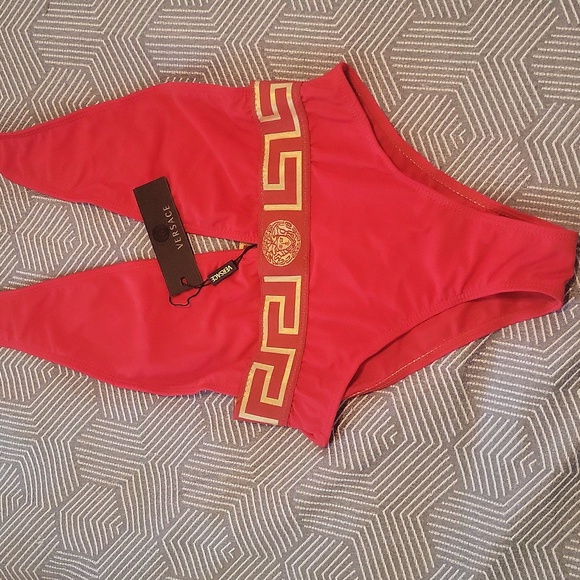 Versace Red and Gold Swimwear - Picture 2 of 6